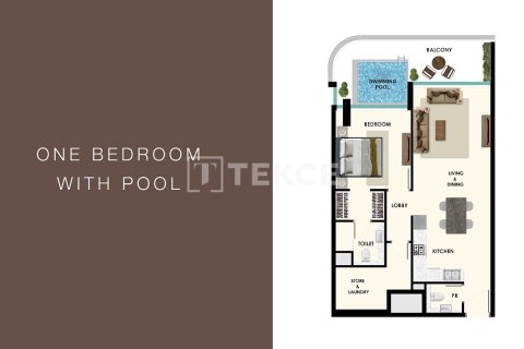 Appartement de 1 chambre  No. 133941 15