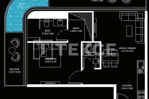 استوديو شقة  رقم 134370 20