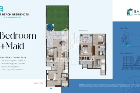 Townhouse de 3 dormitorios en Al Marjan Island, UAE No. 88271 3