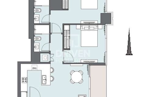 Apartment de 2 dormitorios en Business Bay, UAE No. 83985 15