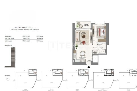 Appartement de 3 chambres à Dubai, UAE No. 135982 13