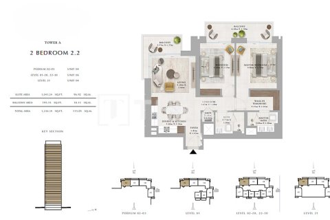 Appartement de 3 chambres à Dubai, UAE No. 135985 12