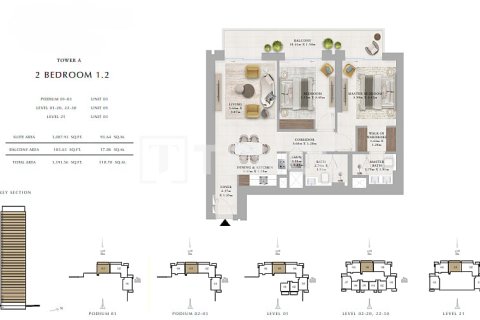 Appartement de 3 chambres à Dubai, UAE No. 135985 11