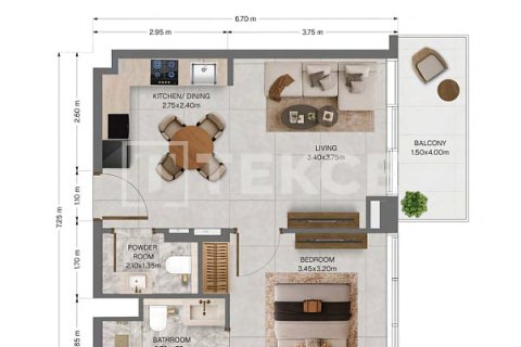 Квартира с 3 спальнями в Dubai Land, ОАЭ №208445 26