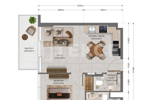 Квартира с 3 спальнями в Dubai Land, ОАЭ №208445 28