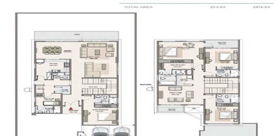 Вилла с 4 спальнями  №124482