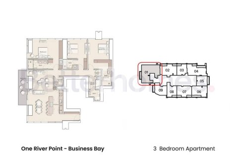 Apartment de 2 dormitorios en Business Bay, UAE No. 89361 2