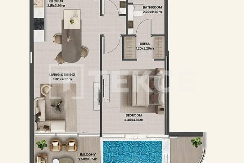 1 bedroom Apartment in Majan, UAE No. 172201 16