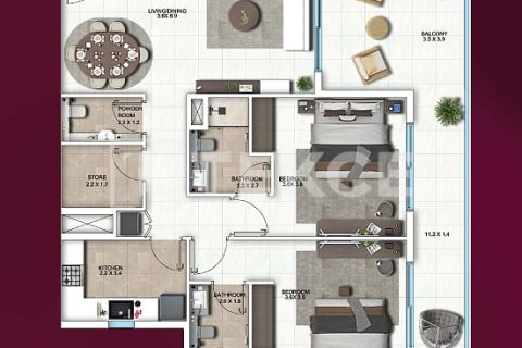 Apartment de 1 dormitorio en Dubai, UAE No. 172204 23
