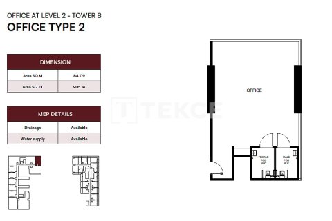 Office de 55m² à Dubai, UAE No. 205442 18