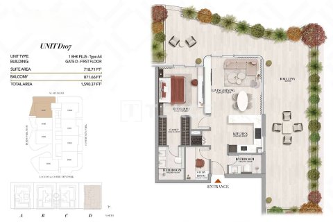Apartment de 1 dormitorio en Mohammed Bin Rashid City, UAE No. 205445 30