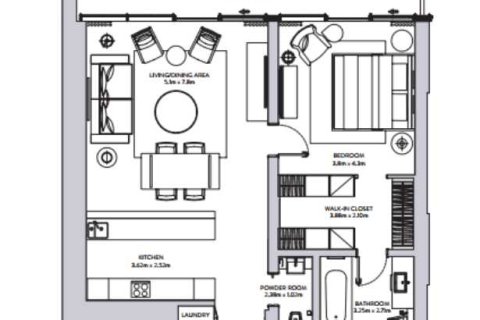 Apartment de 1 dormitorio en THE STERLING  No. 108809 5
