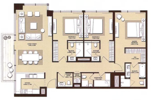 Apartment de 3 dormitorios en Maple at Dubai Hills Estate, UAE No. 134466