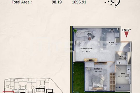 Appartement de 1 chambre à Dubai Land, UAE No. 167603 19