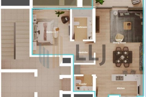 Квартира с 1 спальней  №131520 25