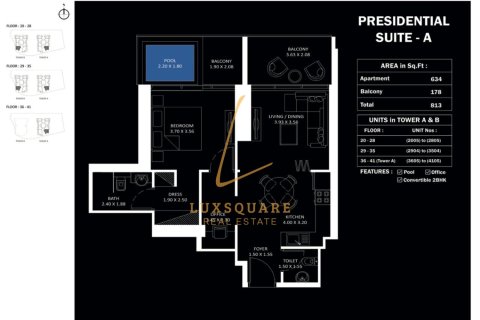 Apartment de 1 dormitorio en Jumeirah Village Circle, UAE No. 145061 17