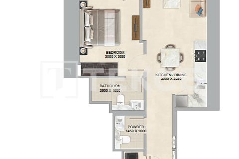 Appartement de 1 chambre  No. 124889 12