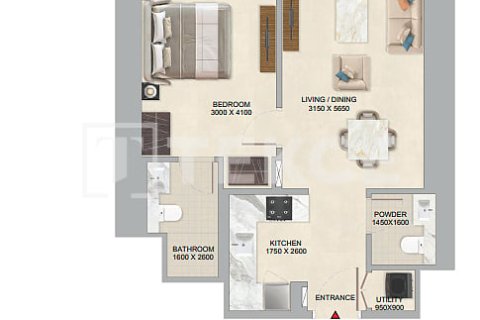 Appartement de 1 chambre  No. 124889 21