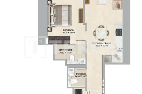 Appartement de 1 chambre  No. 124889 14