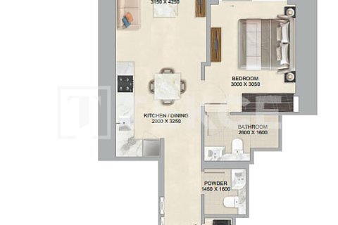 Appartement de 1 chambre  No. 124889 16