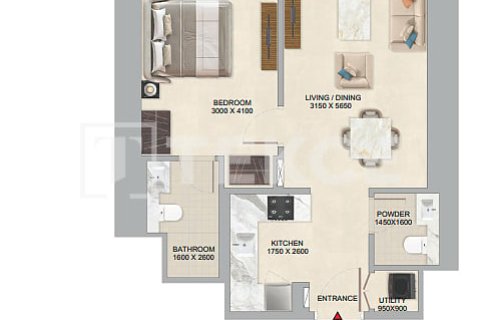 Appartement de 1 chambre  No. 124889 19