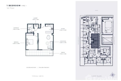 Appartement de 1 chambre à AZIZI AMBER Al Furjan, UAE No. 96993 3