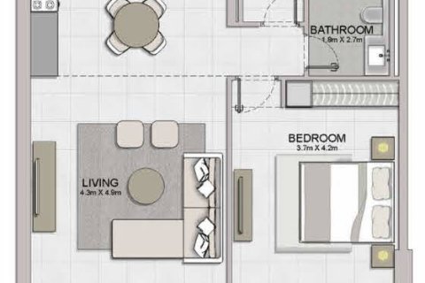 Apartment de 1 dormitorio en Dubai, UAE No. 96936 7