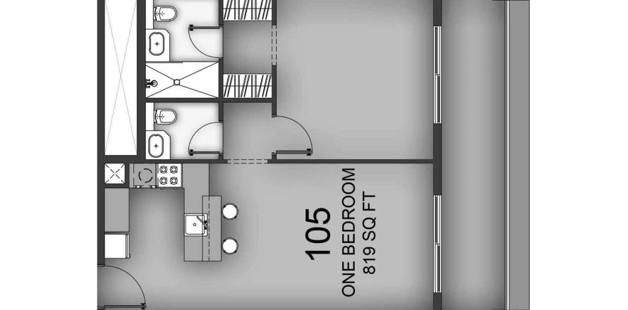 Appartement de 1 chambre à Aizel Tower International City, UAE No. 98876