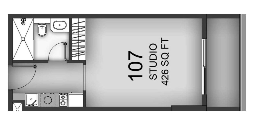 Apartamento tipo estudio Estudio en Aizel Tower International City, UAE No. 98871
