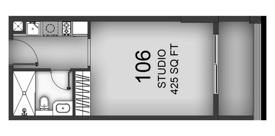 Apartamento tipo estudio Estudio en Aizel Tower International City, UAE No. 98870