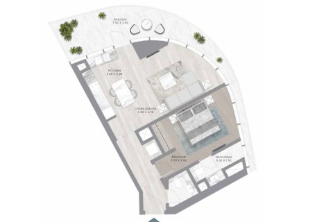 1 bedroom Apartment  No. 127420 14