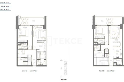 Duplex de 2 dormitorios en Palm Jumeirah, UAE No. 210671 5