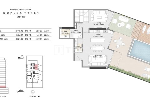 Квартира с 2 спальнями в Дубай, ОАЭ №146429 15