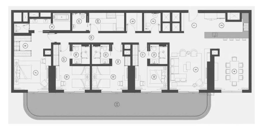 Квартира с 4 спальнями в Rixos Al Reem Residences, Аль-Рим, ОАЭ №187736