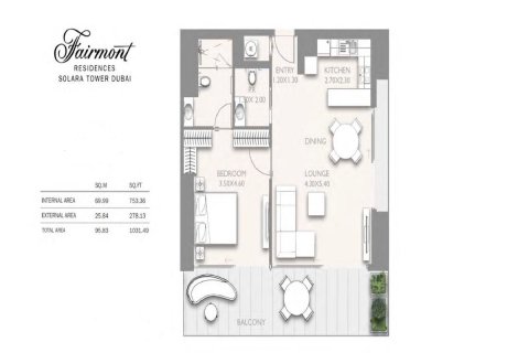 Apartment de 1 dormitorio No. 126981 11