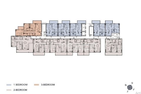 Квартира с 1 спальней  №108038 27