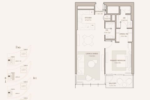Appartement de 1 chambre à DIFC, UAE No. 143660 17