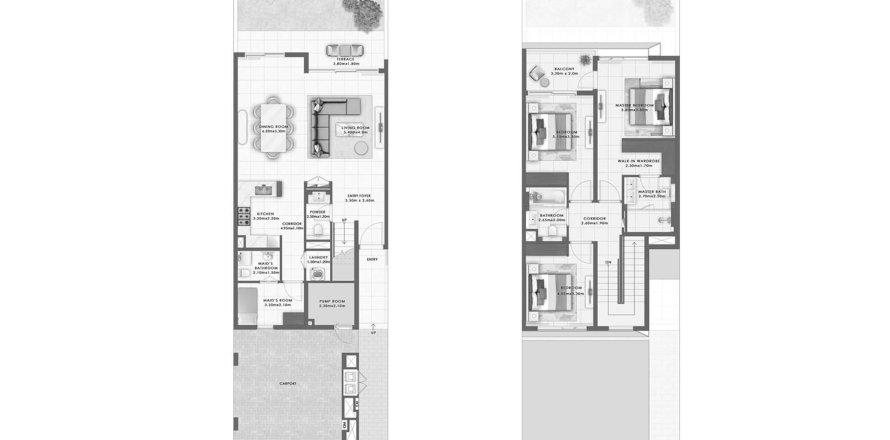 3 غرف نوم شقة مخطط الطابق «3BR-39» في Greenspoint 2