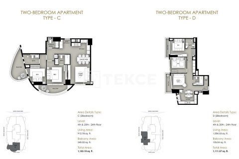Duplex de 5 chambres à Dubai Marina, UAE No. 203350 31