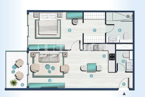 Apartment de 3 dormitorios en Ras Al Khaimah, UAE No. 203353 17
