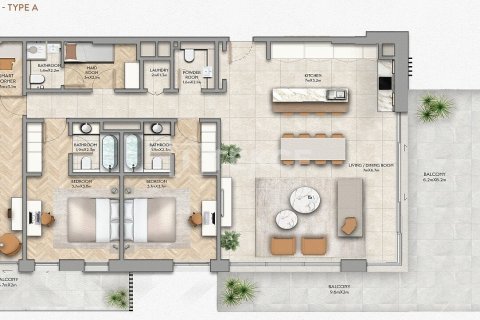 Apartment de 3 dormitorios en  Yas Island, UAE No. 203352 20