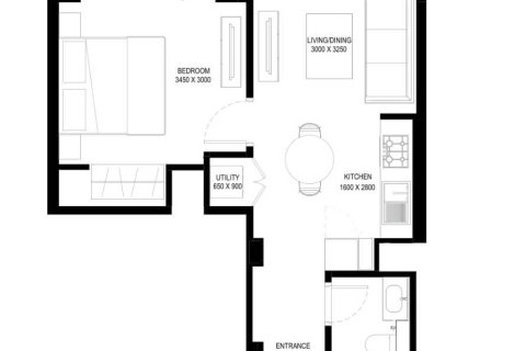 Appartement de 1 chambre  No. 109103 3