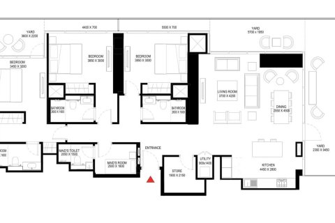 3 غرف نوم شقة  رقم 109099 4
