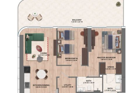 Studio Apartment in Motor City, UAE No. 170423 12
