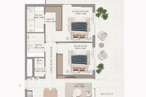 1 bedroom Apartment in wasl gate, UAE No. 170420 30