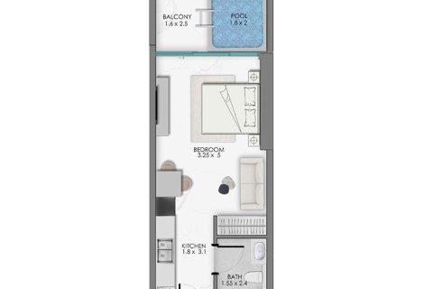 Apartamento tipo estudio Estudio en Dubai Production City (IMPZ), UAE No. 170424 17