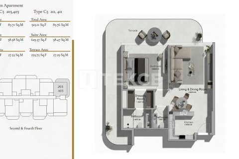Apartment de 1 dormitorio en Al Warsan, UAE No. 172173 28