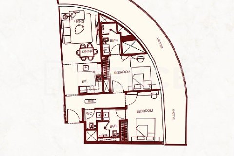 Apartment de 1 dormitorio en Majan, UAE No. 172174 27