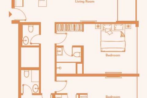 Квартира с 2 спальнями №108849 5