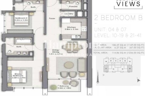 2 bedrooms Apartment in Downtown Views, UAE No. 164993 8